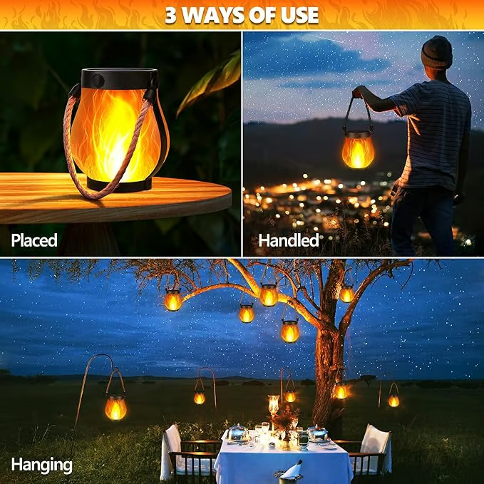 đ„đ„Dancing flame Solar Lantern Outdoor Lightsđ„đ„